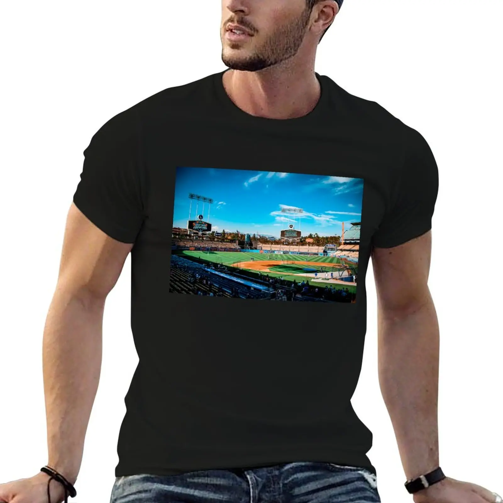 Dodger Stadium T-Shirt oversizeds new edition t shirt men