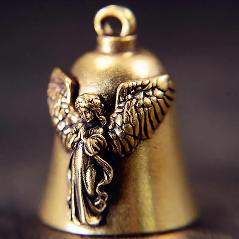 

Angel Ride Motorcycle Bell Pendant Biker Hip Hop Rock Metal Punk Ride Party Accessories Trend Amulet Riding Bells