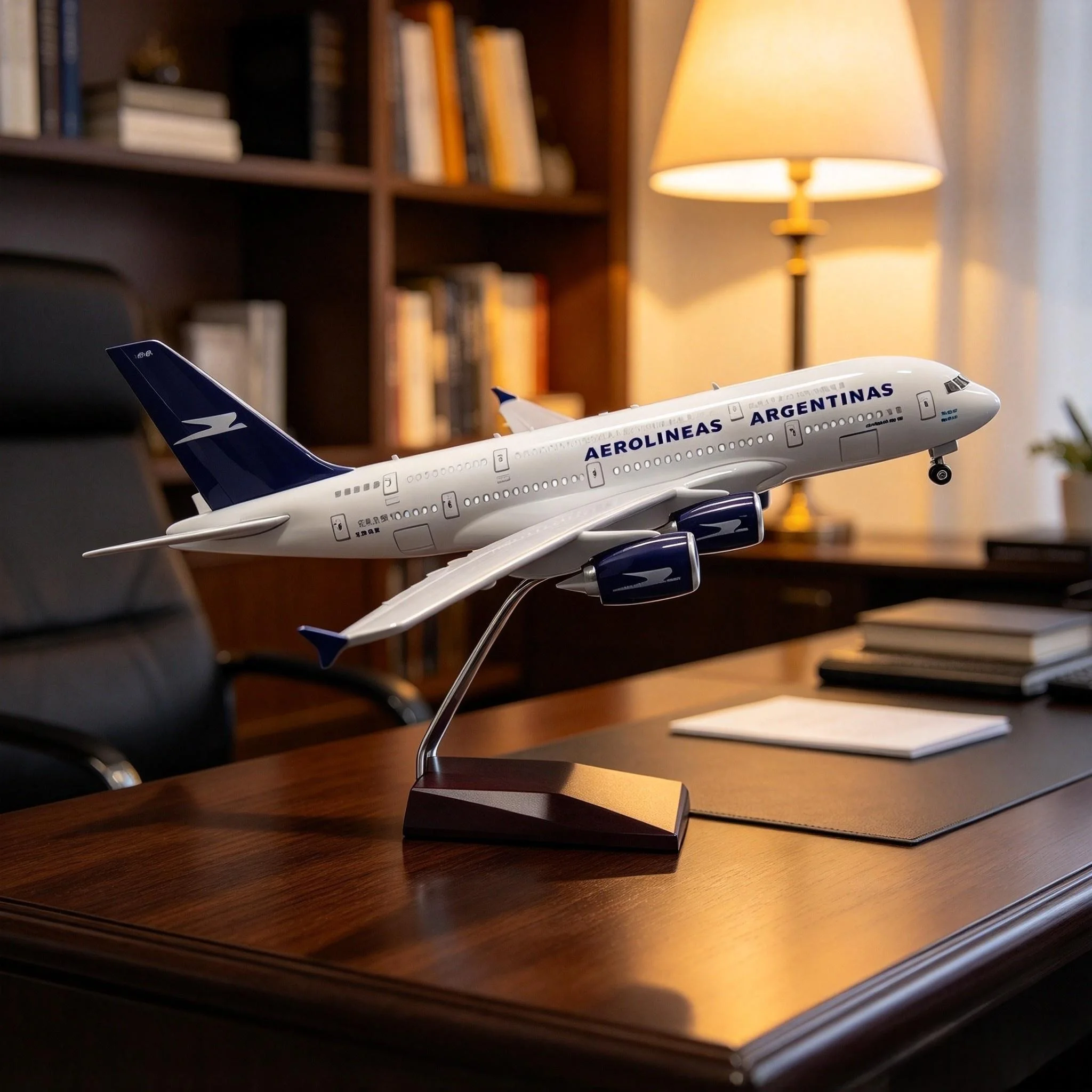 1:160 Scale 47cm Large Airplane Model A380 Argentina Air-bus 380 Aircraft Model Die-cast Plastic Model For Collections And Displ