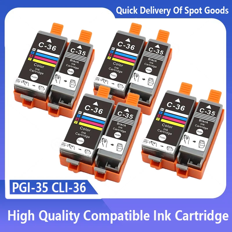 Compatible Ink Cartridge For Canon PGI35 CLI36 CLI-36 CLI 36 For Canon Pixma IP100B IP100 IP100 mini 260 320 printer