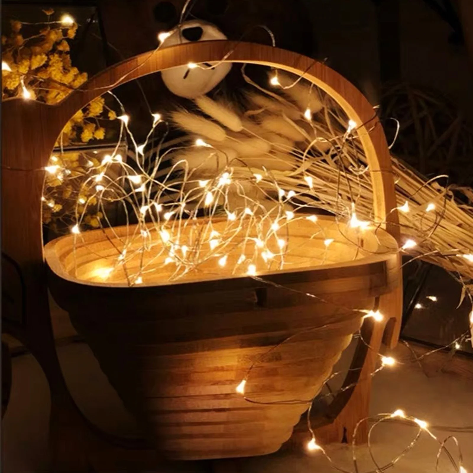 6Pcs Fairy String Lights LED Decorative String Lamp Festival Birthday Wedding Party Scene Layout Lamp Ornament