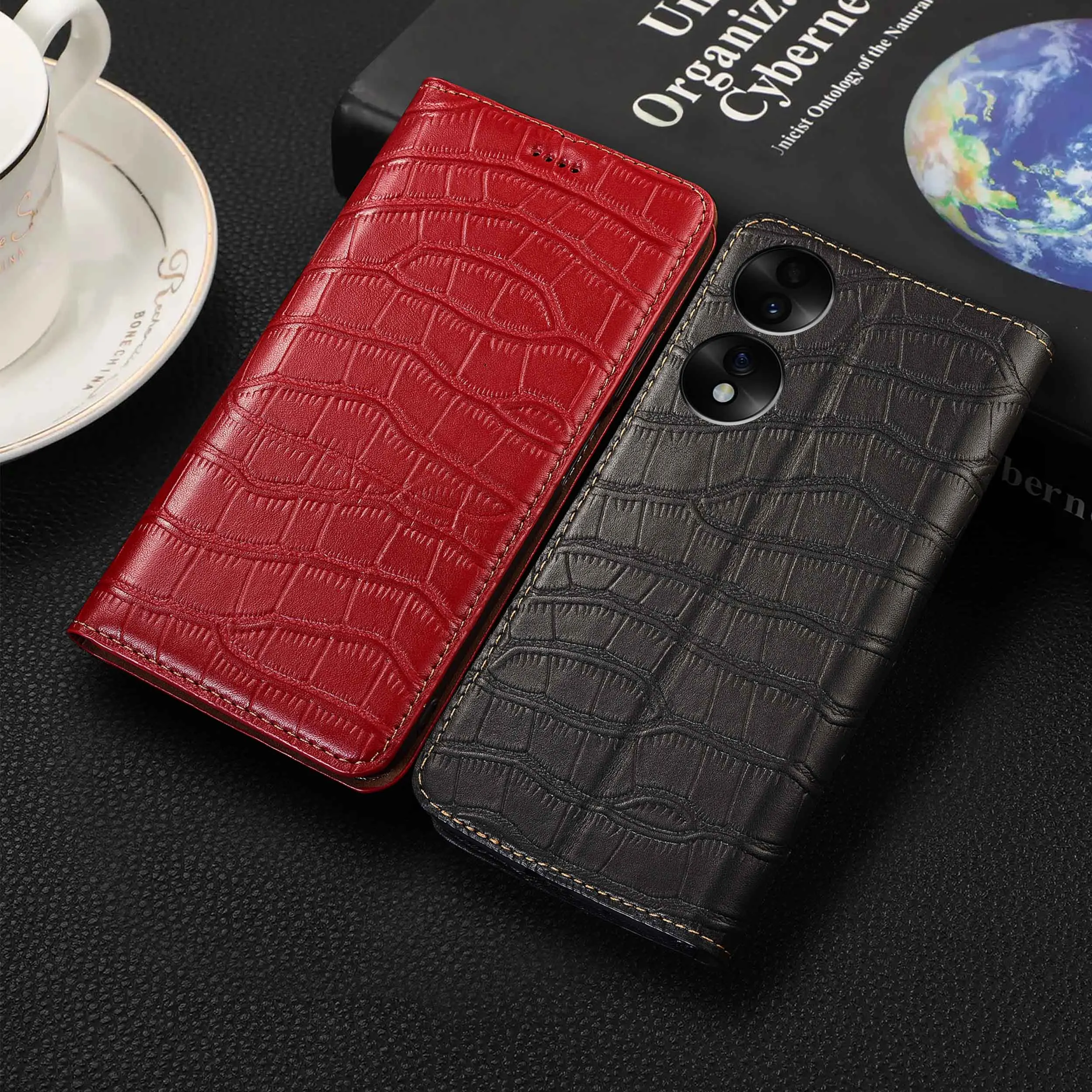 

Для Honor 9 10 20 30 50 60 70 Pro Plus Lite SE крокодиловый живот узор из натуральной кожи флип-чехол для телефона из воловьей кожи, нескользящий