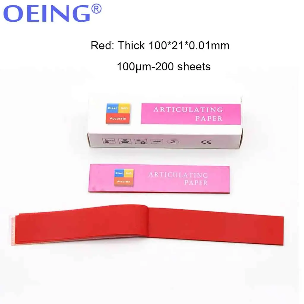 10Book/Box Dental Articulating Paper Articulation Strips Dentistry Oral Care Materials Sheet  Red Blue Green Teeth Whitening