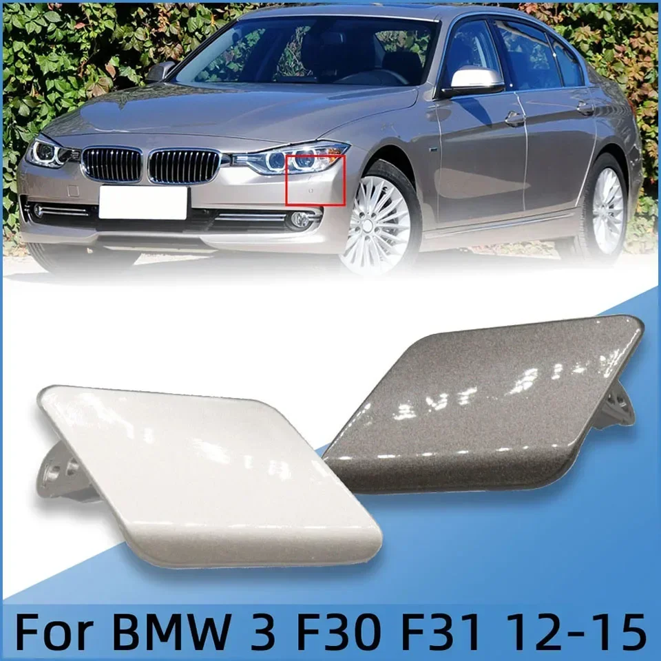 

Headlight Washer Nozzle Cap Cover For BMW 3 2012 2013 2014 2015 F30 F31 320 323 325 328 330 335 HeadLamp Water Spray Lid Painted