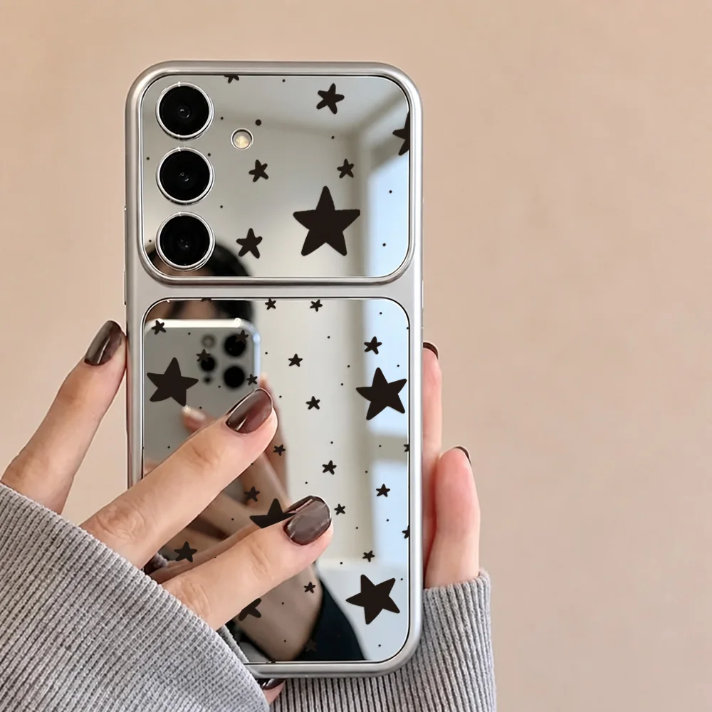 Stars Makeup Mirror Phone Case For Samsung S26 Ultra S25 FE S24 S23 FE A57 A56 5G A55 A54 A37 A17 A07 A36 A35 A53 A26 Case Cover - view 2