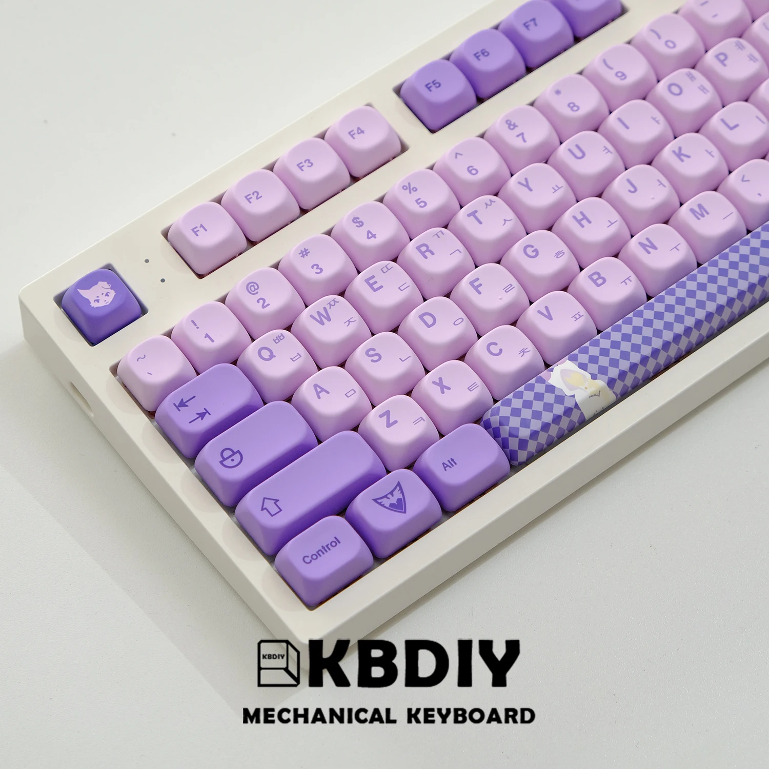 kbdiy gmk frost witch keycap perfil coreano pbt koa teclado mecanico jogo personalizado 134 teclas caps para interruptores mx 01