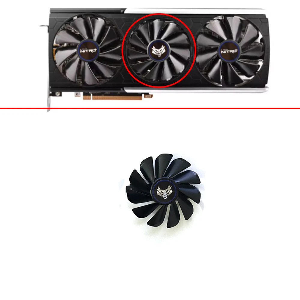 พัดลมระบายความร้อนใหม่ 95 มม.85 มม.6pin FD10015M2D FDC10H12S9-C สําหรับ Sapphire Rx 5700 5700XT 8GB Nitro + Special Edition กราฟิกการ์ด