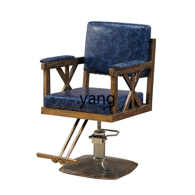 CX retro hair cutting chair wrought iron hair salon hair cutting chair beauty salon