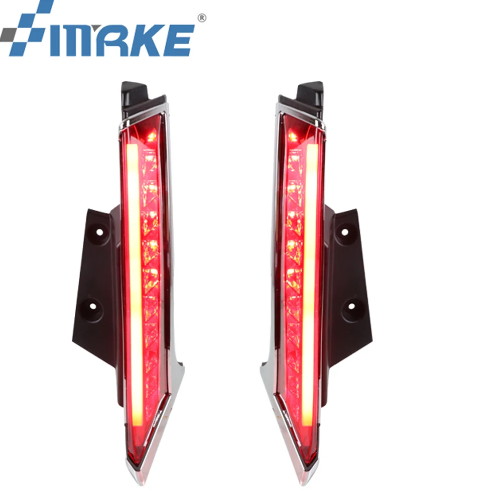 

3-in-1 Functions LED Rear Fog Lamp Brake Light Dynamic Turn Signal Pillar Light Reflector For Nissan X-trail T32 2014 - 2021