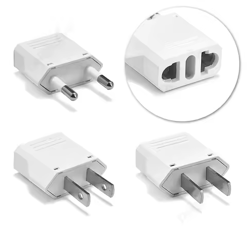 1/5/10pcs US To AU/EU/US KR Plug Socket Universal Male To Female European EU Plug Socket Power Outlet Euro Electric Socket