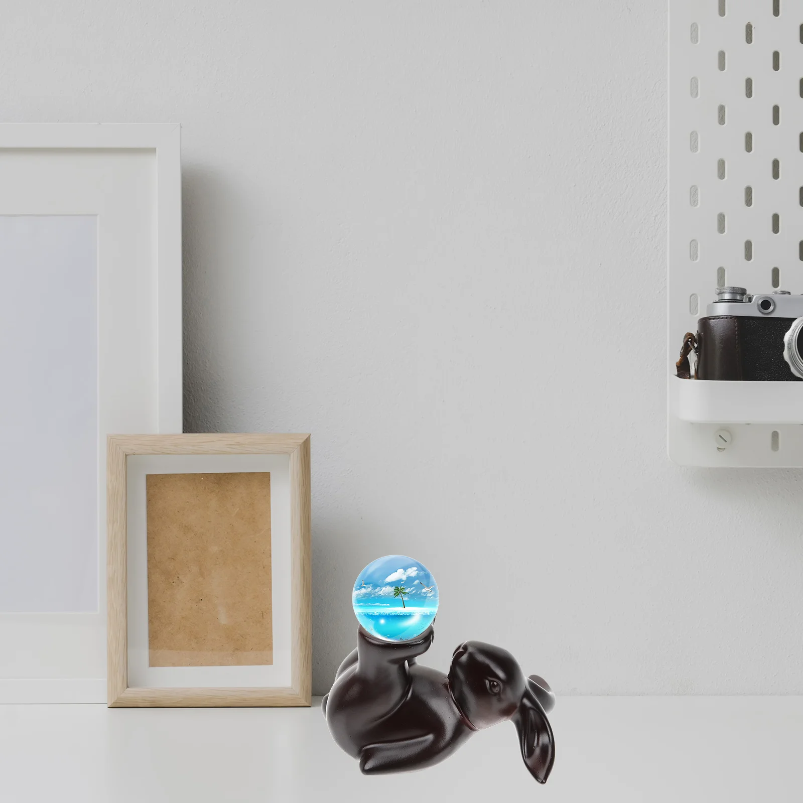 

Statue Base Vintage Home Decor Crystal Sphere Display Stand Bunny Holder Coffee