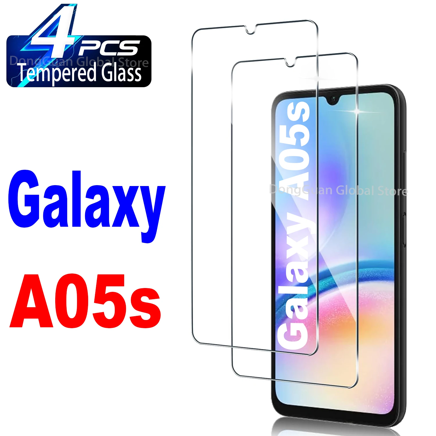 

6.7" Tempered Glass For Samsung Galaxy A05s Screen Protector Glass Film