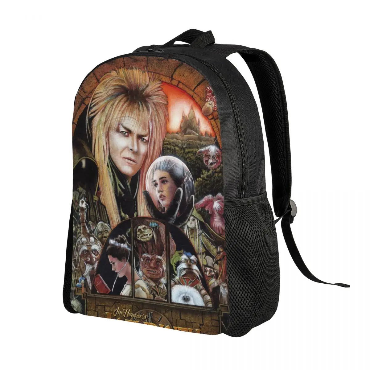 Fantasy Film labirinto zaino da viaggio donna uomo scuola Computer Bookbag Jareth The Goblin King College Student Daypack Bags