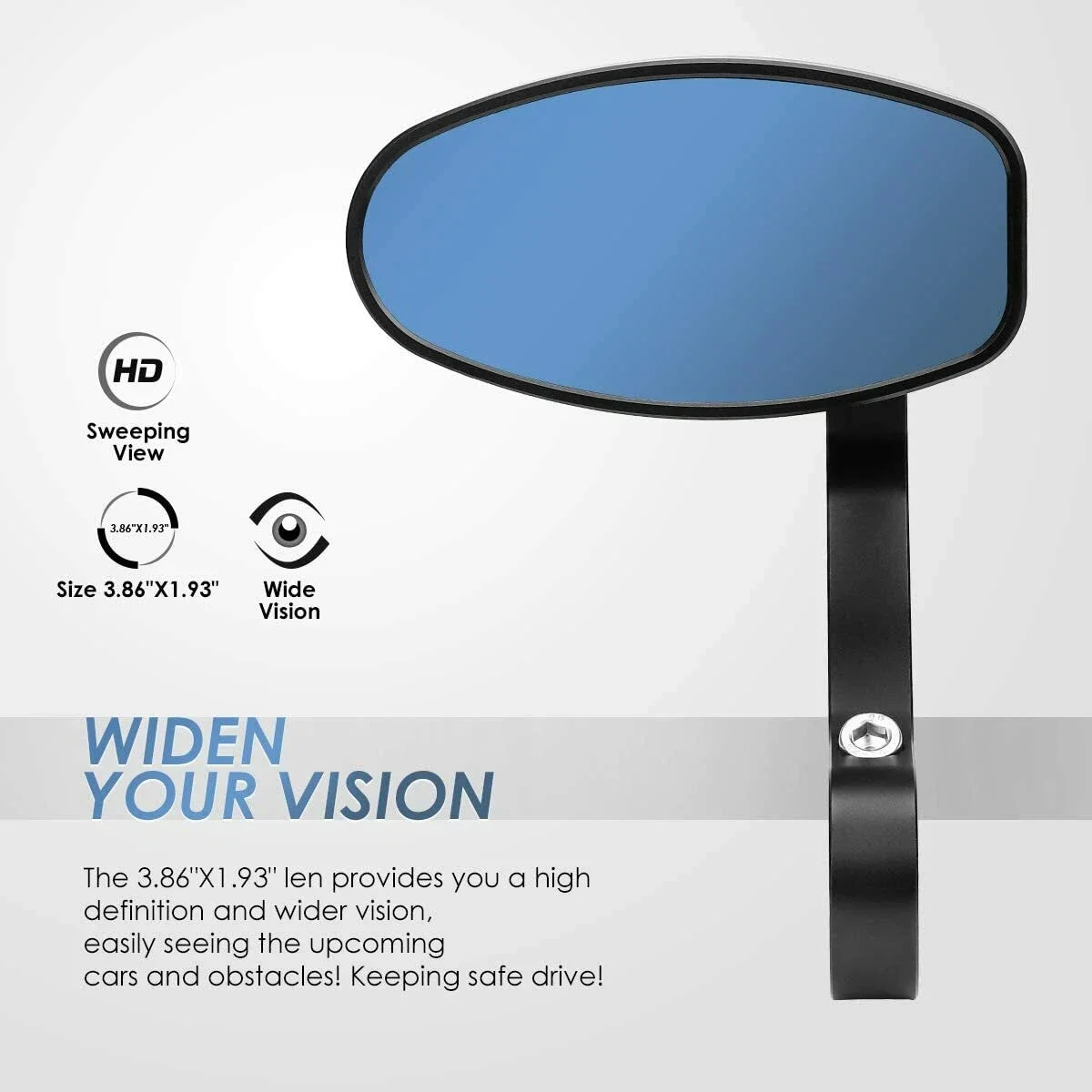 

A Set Motorcycle 7/8" Rearview Bar End Side Mirrors For 125 200 390 690 890 1290 Enhanced Visibility Motorcycle Rearview Mirror