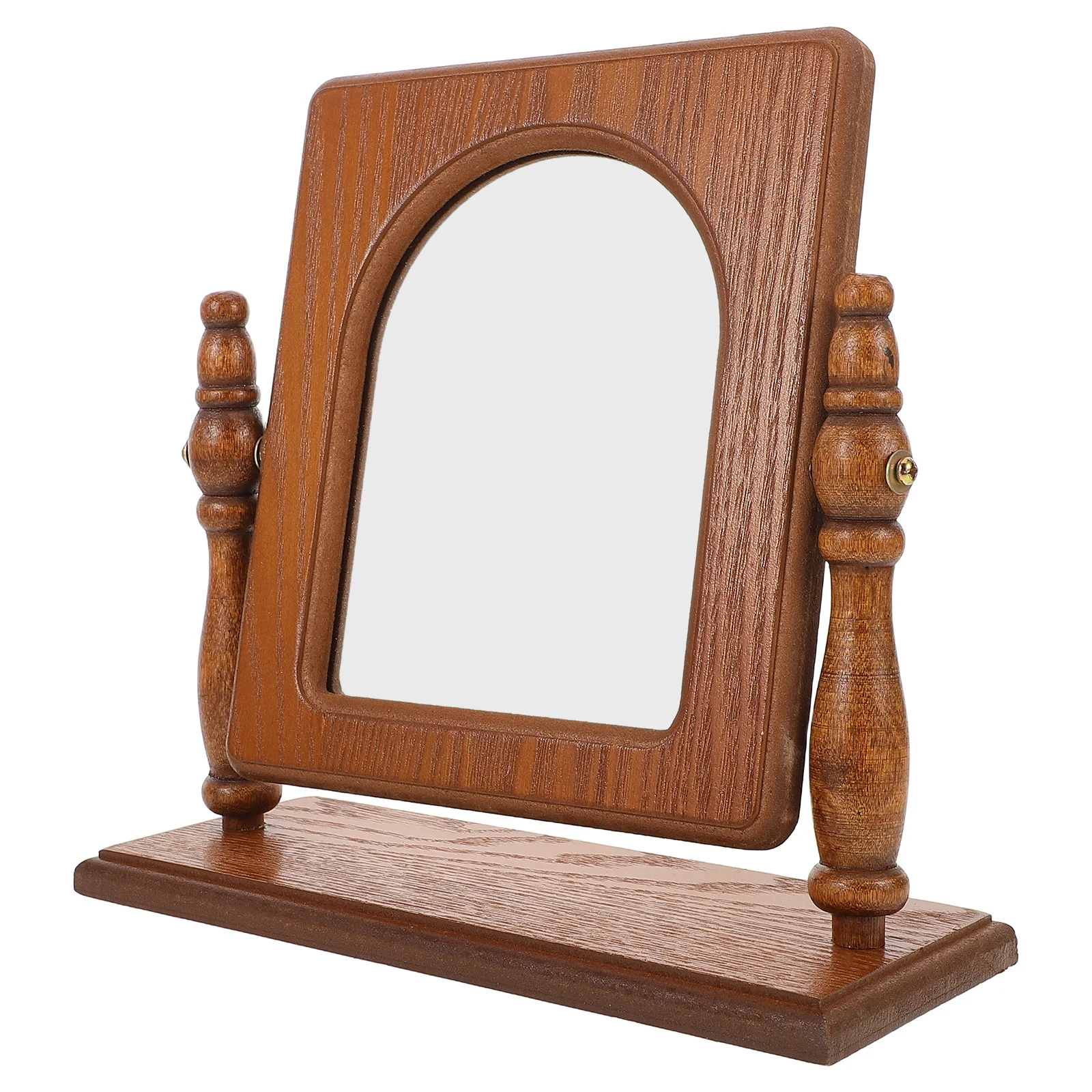 

Makeup Mirror Decorative Vanity Wood Mirrors Shaving Coffee Table Desktop