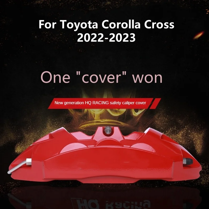 For Toyota Corolla Cross Car Brake Caliper Cover Aluminum Kit Front Rear Wheel Modification Decoration 2022 2023