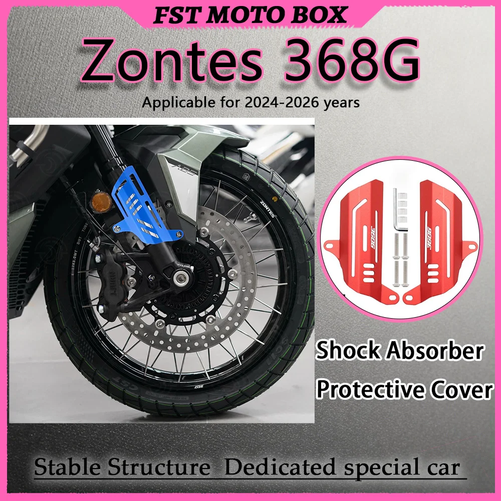 FOR Zontes 368G 24-26 CNC Front Shock Protective Cover Decorative Cap Modification Parts for Motorcycle Shock Absorber