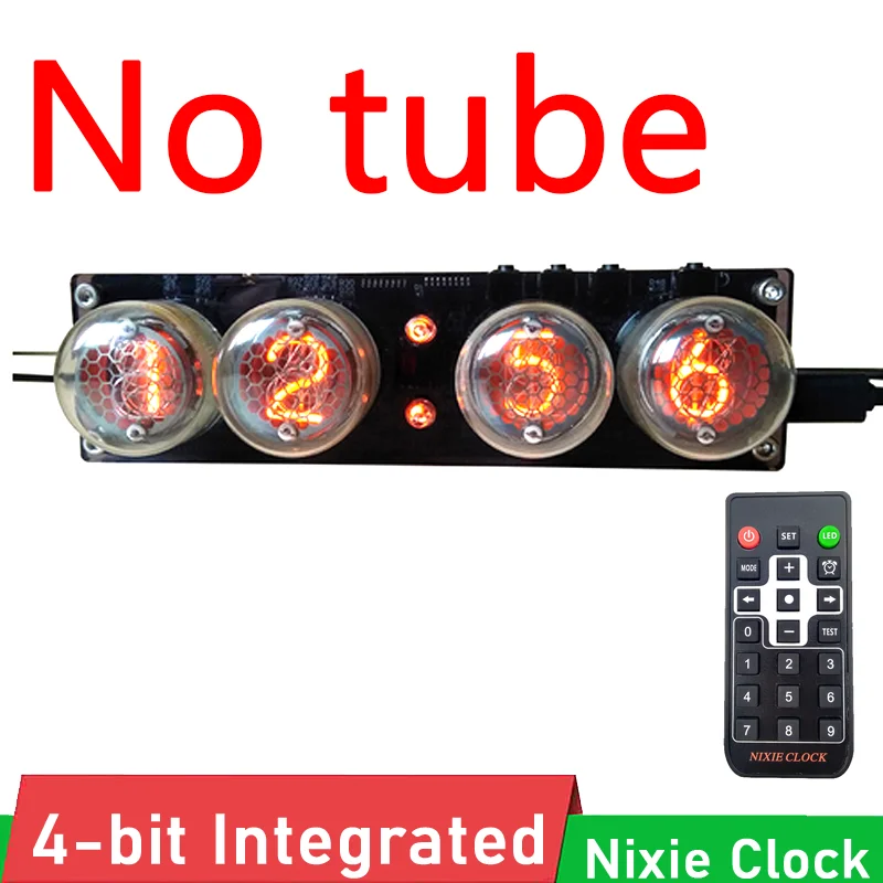 

Светящиеся трубчатые часы DYKB, 4 бит, встроенные в удаленный RGB светодиод, DS3231, время, часы Nixie, фотография, телефон, ZM1020, Z560M