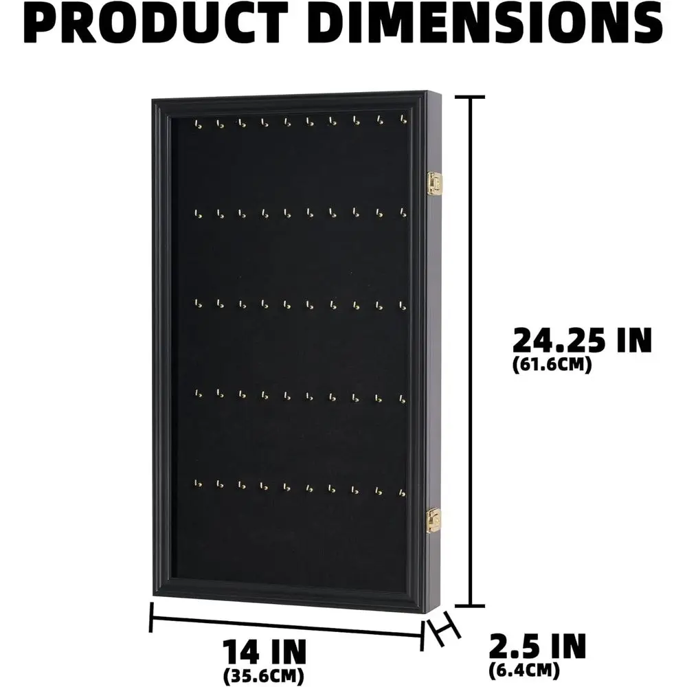 Mahagoni-Schlüsselanhänger und Angelköder-Vitrine für die Küche zu Hause, ideal für Taschenuhren und Sammlungen