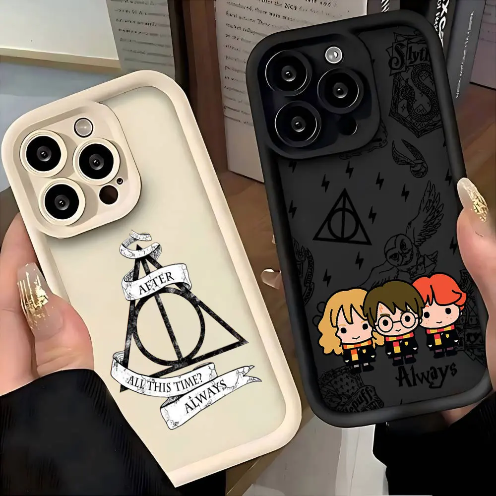 Capa de Celular HOT Lovely Potters Wand Harries para iPhone 17e 17 16e 16 15 14 13 12 11 Air Pro Max Mini Plus Capa Traseira de TPU Macio