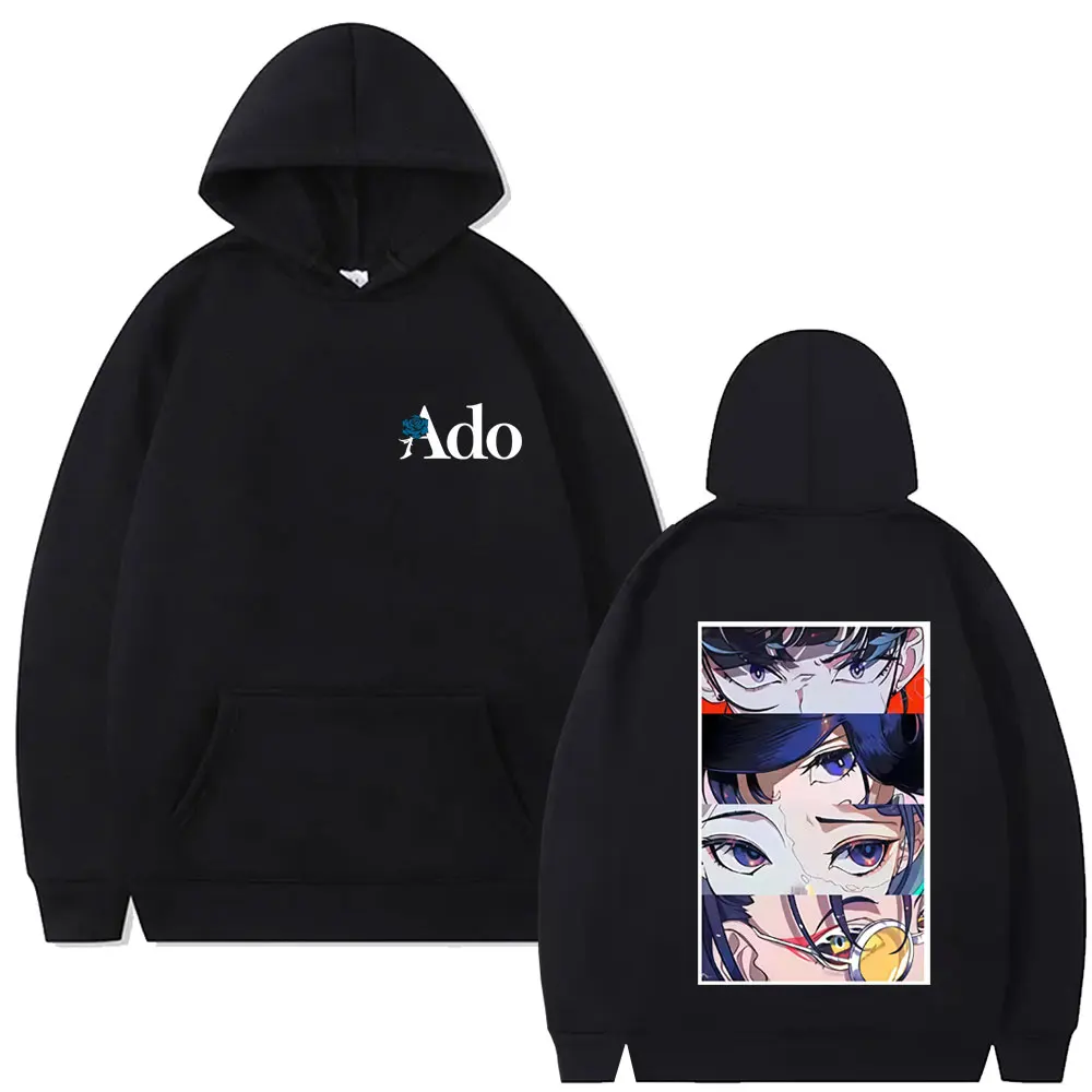 

Ado Graphic Hoodie Men Women Clothing Fashion Japanese Style Pullover Unisex Casual Cotton Vintage Hoodies Hip Hop Streetwear