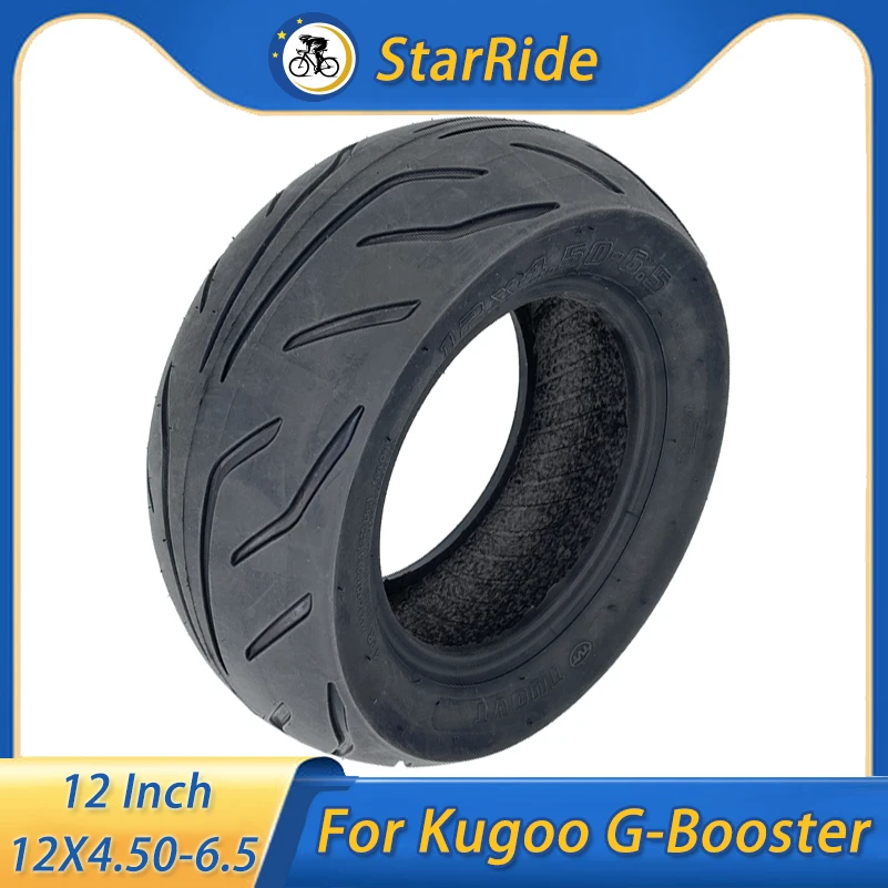 12 Inch Tubeless Tire 12X4.50-6.5 Compatible 90/65-6.5 100/65-6.5 for Syccyba Gepard Kugoo G-Booster Zero 11x Electric Scooters