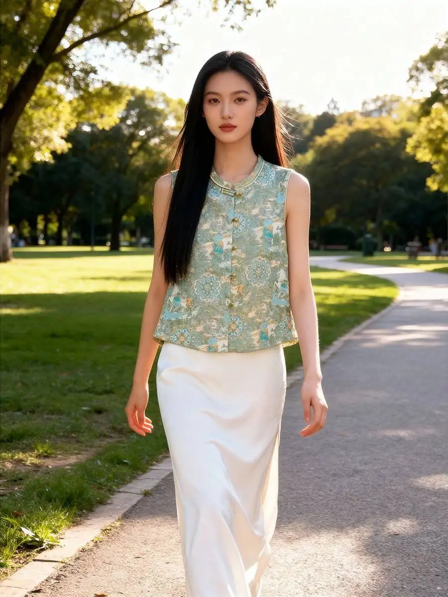 

Новая весенняя женская куртка-жилет с цветочной вышивкой, тонкая, с подплечниками, для повседневной носки, больших размеров, для молодых женщин