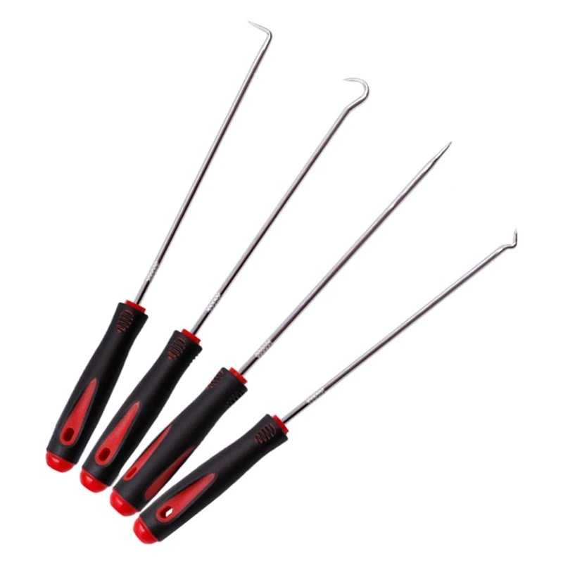 4 Pieces Long Pick & Hook Set for Removing Car Auto Oil Seal O-Ring Seal Car Auto Repair Maintenance Tools Drop Shipping