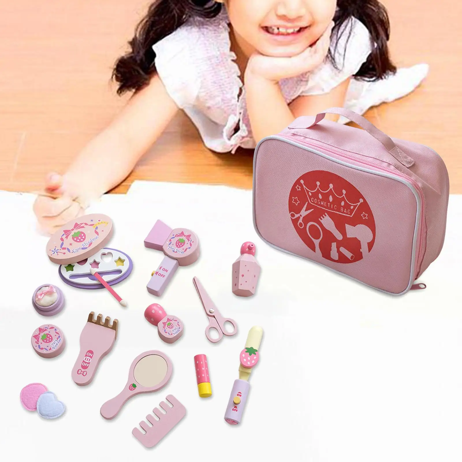 Pretend Makeup Game Multipurpose Gifts for Game Role Play Activities Girls Toddler