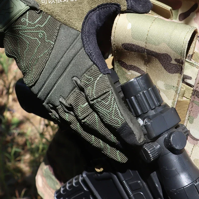 Tactical Airsoft Gloves Shooting Touch Screen Gloves Combat Hiking Work Hunting Protective Full Finger Mittens