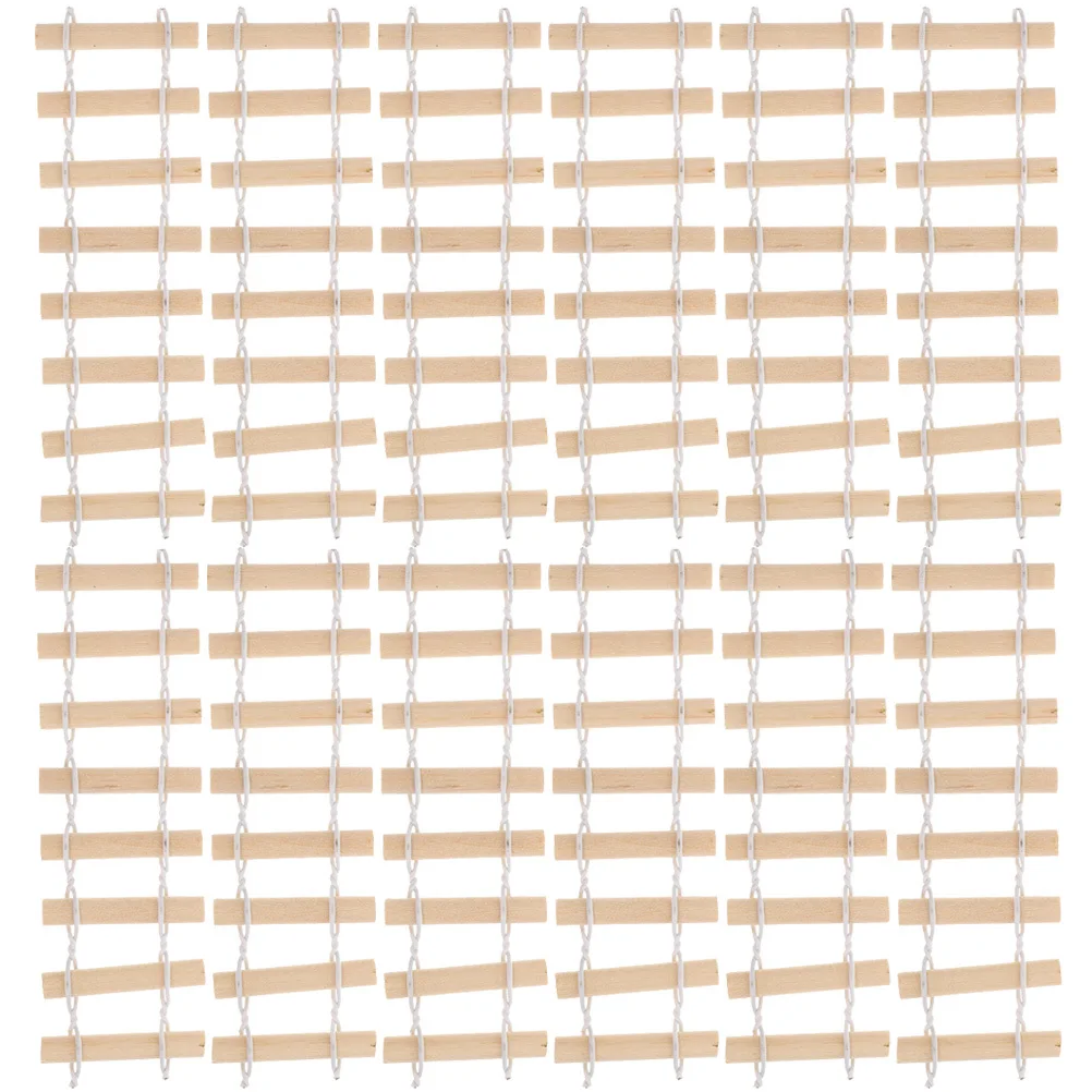 

12pcs Miniature Prop Garden Miniature Fence For Diy Mini House Decor Micro Landscape Accessories Small Wood Fence Decor Durable