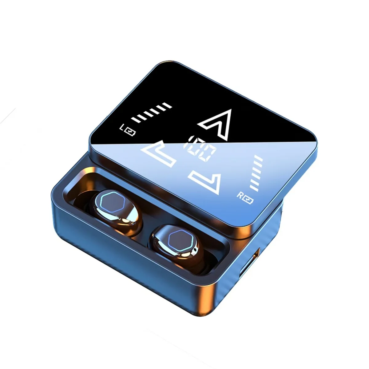 Betrouwbare, zeer nauwkeurige M48 Pro draadloze Bluetooth-vertaaloordopjes 144 talen tweeweg slim vertalerapparaat zwart, hoog-A