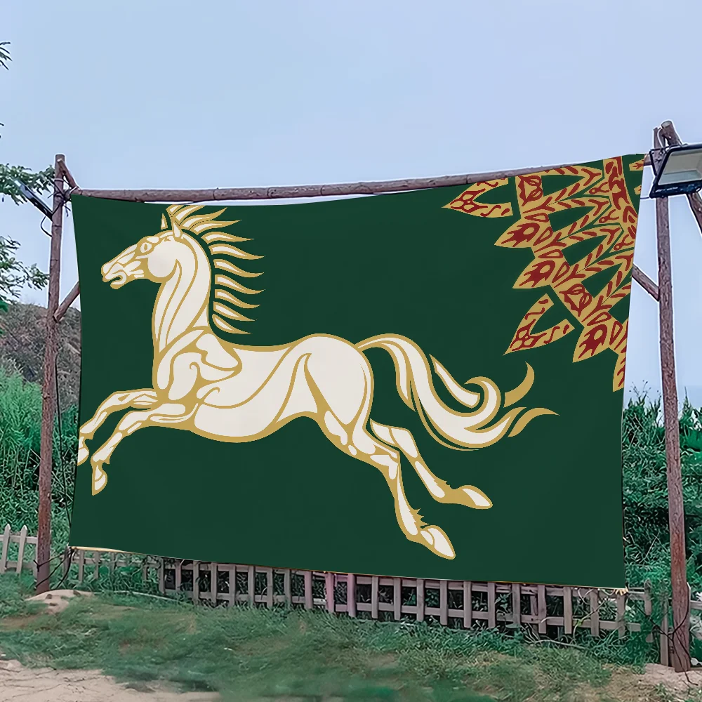 علم الفن R-Rohan Sci Fi G-Gondor Room M-Mordor ديكور المنزل جدار جبل المملكة ديكور المنزل راية #1