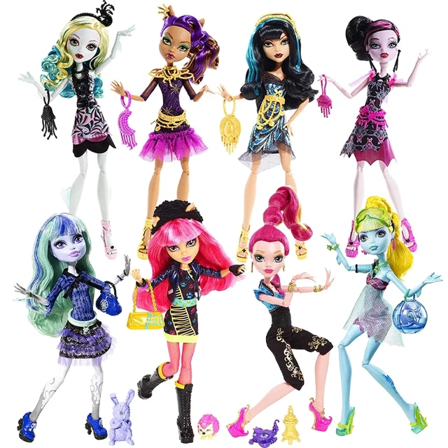 Original Monster High Doll Collectibles Action Figures Toys for Children Sets for Dolls