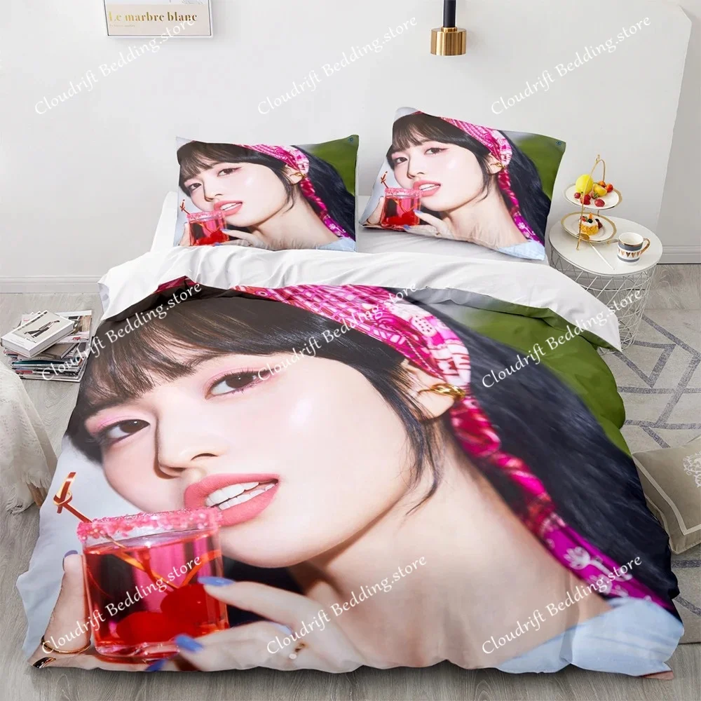 

Korean Actress Bedding Set Single Twin Full Queen King Size Beautiful Bed Set Aldult Kid Bedroom Duvet cover Sets 3D Print