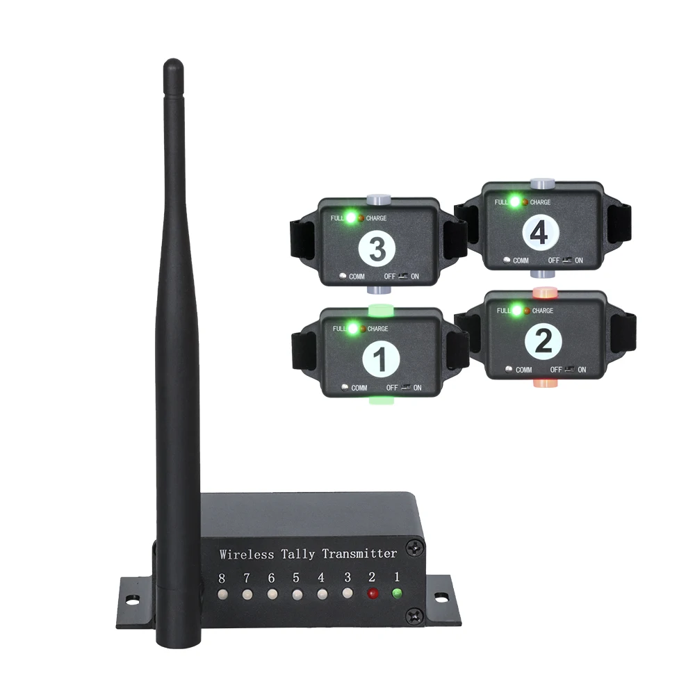JJTS KATO 4 Users Tally Light Wireless Tally Universal Compatible for Blackmagic ATEM Control Switcher, Wireless Tally Light
