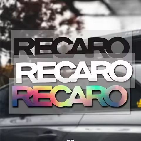 car-styling Recaro Car Sticker Waterproof Vinyl Funny Crazy Cat Car Sticker Accessories For Mazda Cruze Peugeot