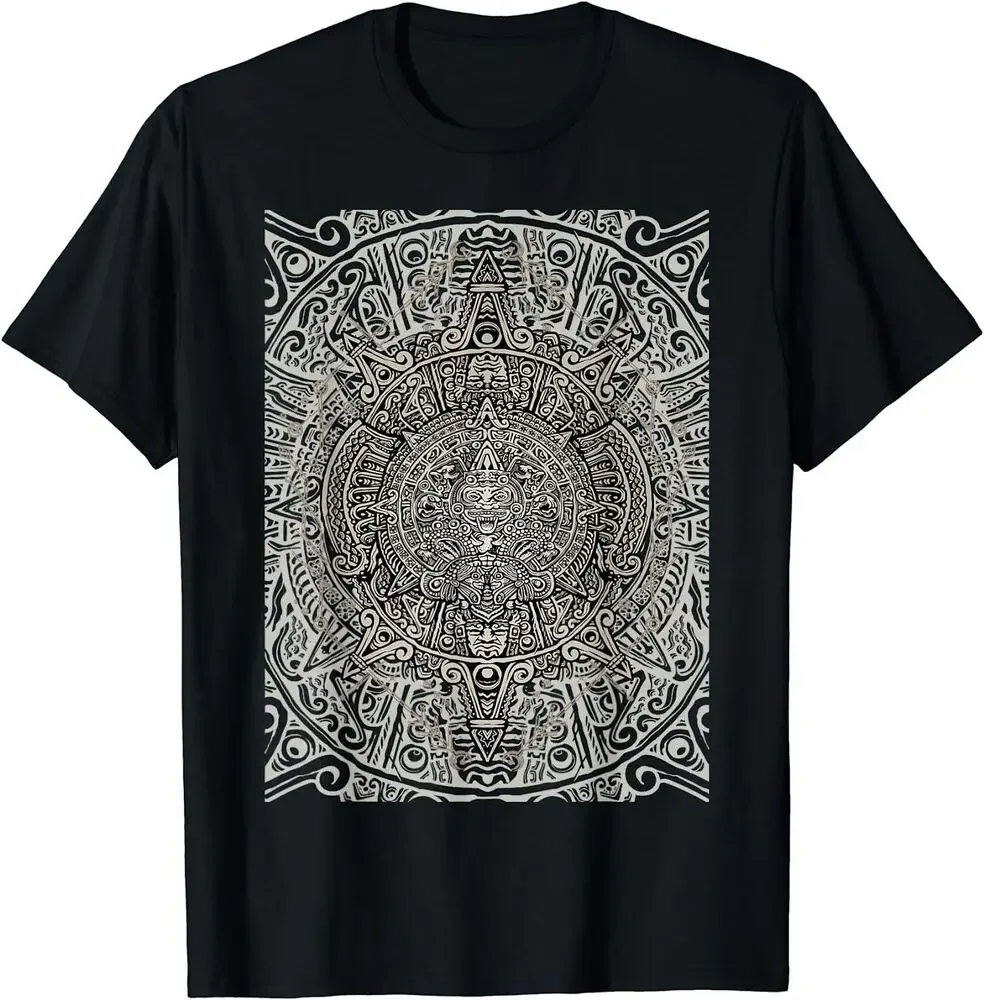 Ethnic Aztec People Symbol Nation Ancient Archeology Shirt  High Quality 100%Cotton Short Sleeve