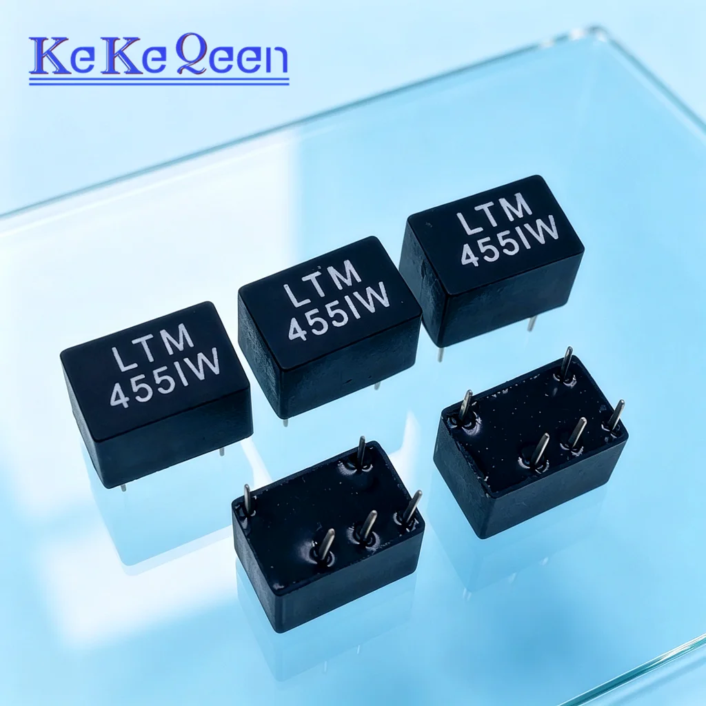 5PCS/LOT NEW LTM455I LTM455IW 455I 455IW M55IW LTM455ITW 2+3 5Pin DIP-5 455KHz Ceramic Filter for Communication Signal Relay