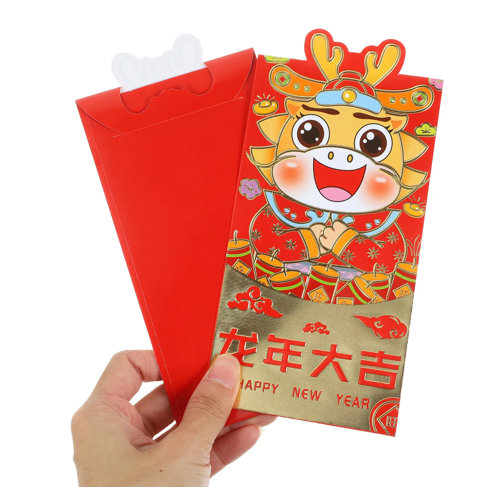 

24Pcs Paper Red Envelopes Chinese New Year Red Packets Spring Festival Money Storage Luck Money Bags Traditional Decorative Gift
