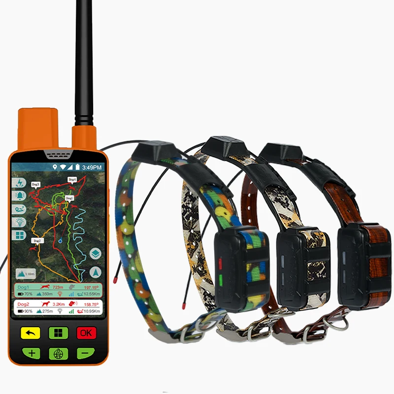 

Waterproof GPS Pet Tracker For Cats And Dogs Three VHF/4G Transceiver Customizable Medal For Personalization