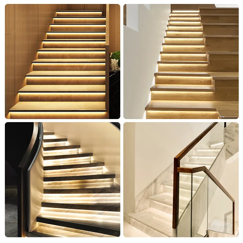 Step induction step light with intelligent chasing water light