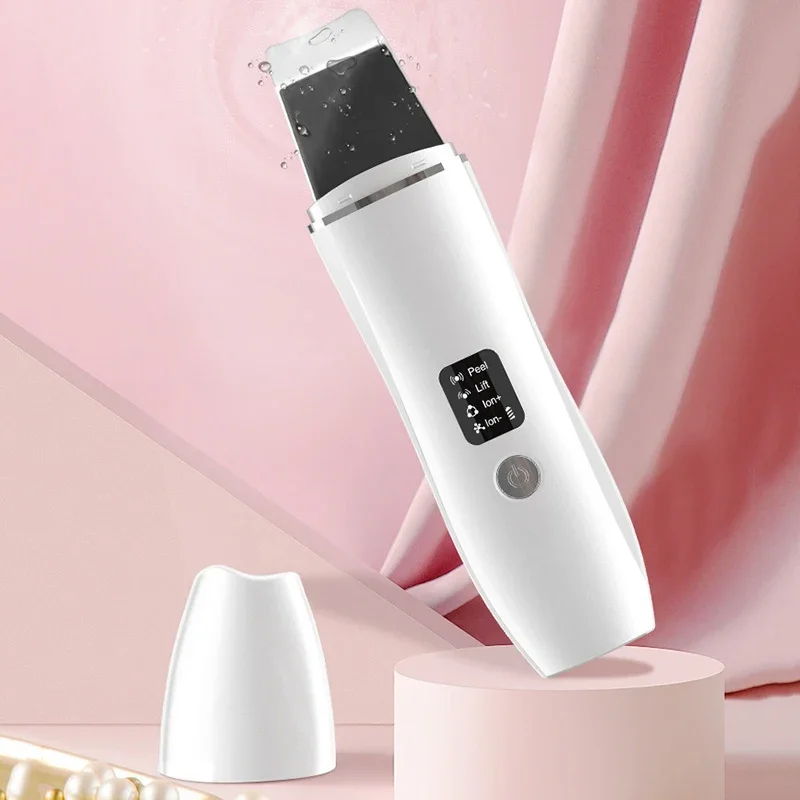 Ultradźwiękowy skrobak do twarzy, przenośny, do użytku domowego, głęboko oczyszczający pory, usuwający zaskórniki i trądzik, złuszczający skórę, narzędzie do pielęgnacji.