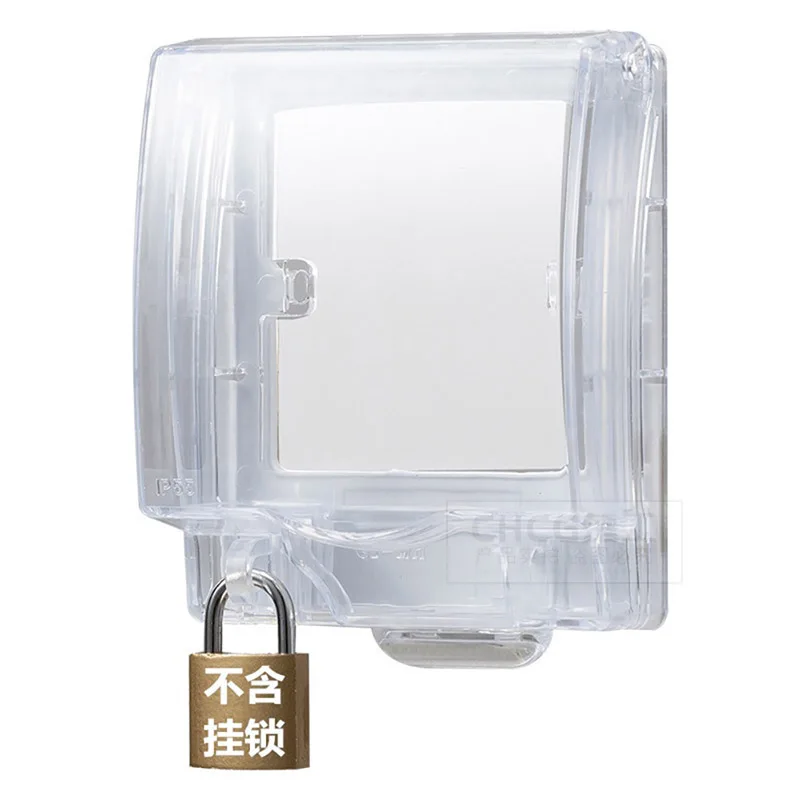 Lockable Wall-mounted Socket Waterproof Dustproof Box Outdoor 86 Type Switch