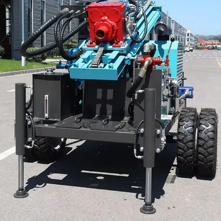 Customized Portable Rotary DTH System 300M Wheel Diesel Quick Best Selling Operation Water Well Drilling Rig Machine