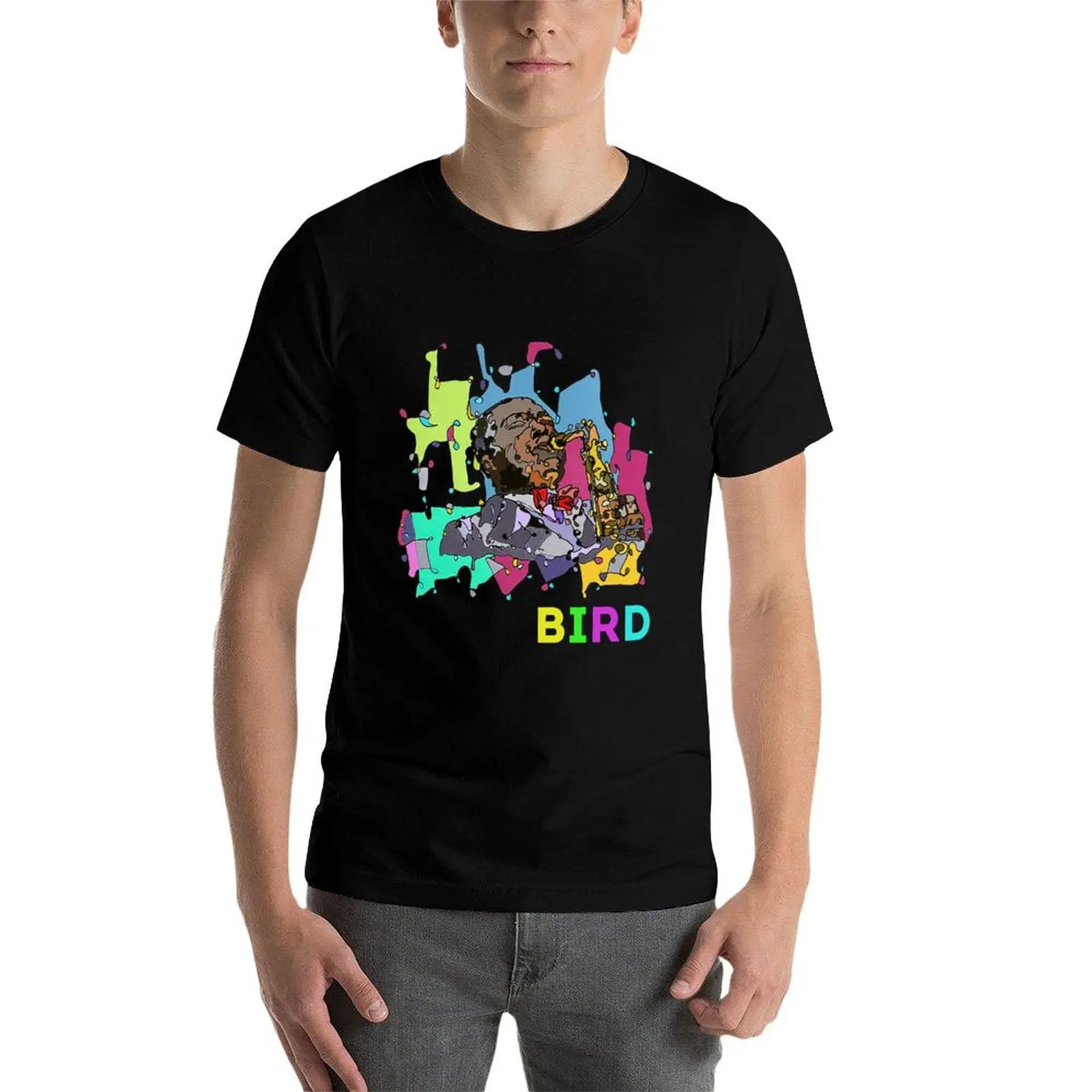 

BIRD (Charlie Parker) - Jazz Legends Art Series by Hristo Vitchev T-Shirt t shirts cotton 100% T-Shirt