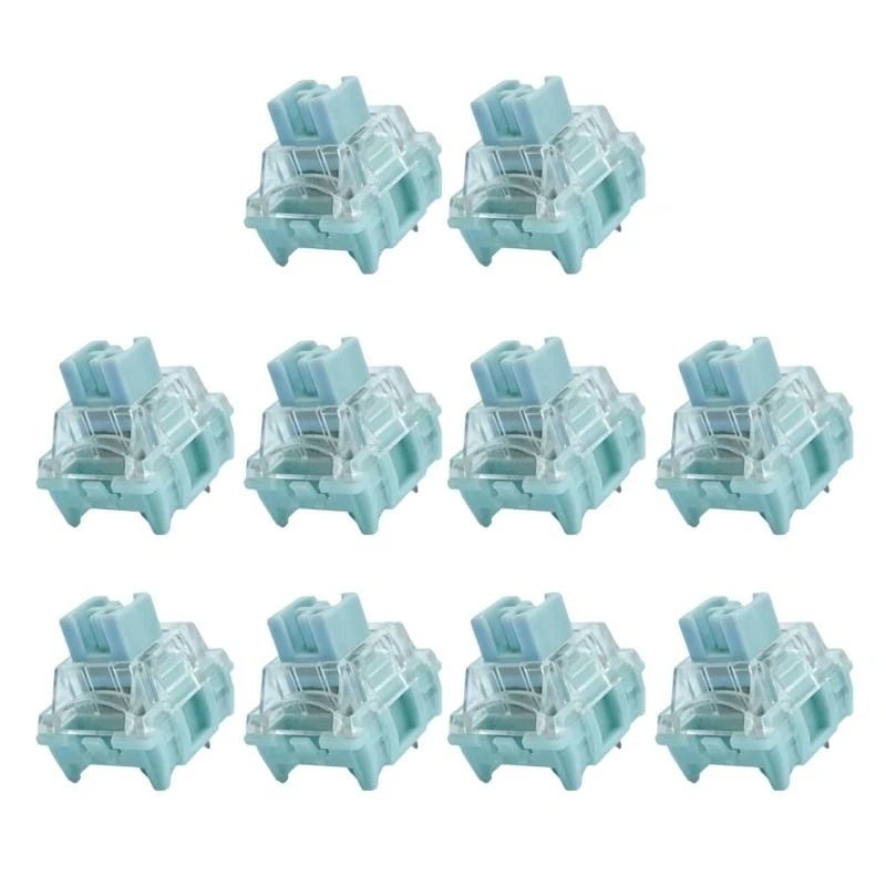 

83ce TTCS Silence Bluish White V2V3 Linears Switches 3PIN для механических клавиатур Тактильные переключатели