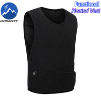 -9℃ Men Heated Vest 11 Areas USB Self Heating Jacket Lightweight Electric Heated Skiing Vest Winter Thermal Sleeveless Waistcoat
