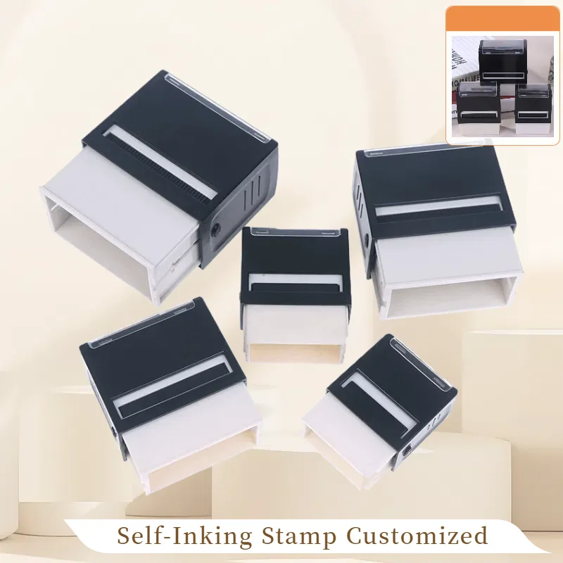1Pcs Self-Inking Stamp Customized Self-Inking Business Address Wax Seal Name Handicrafts Personalize Stamps