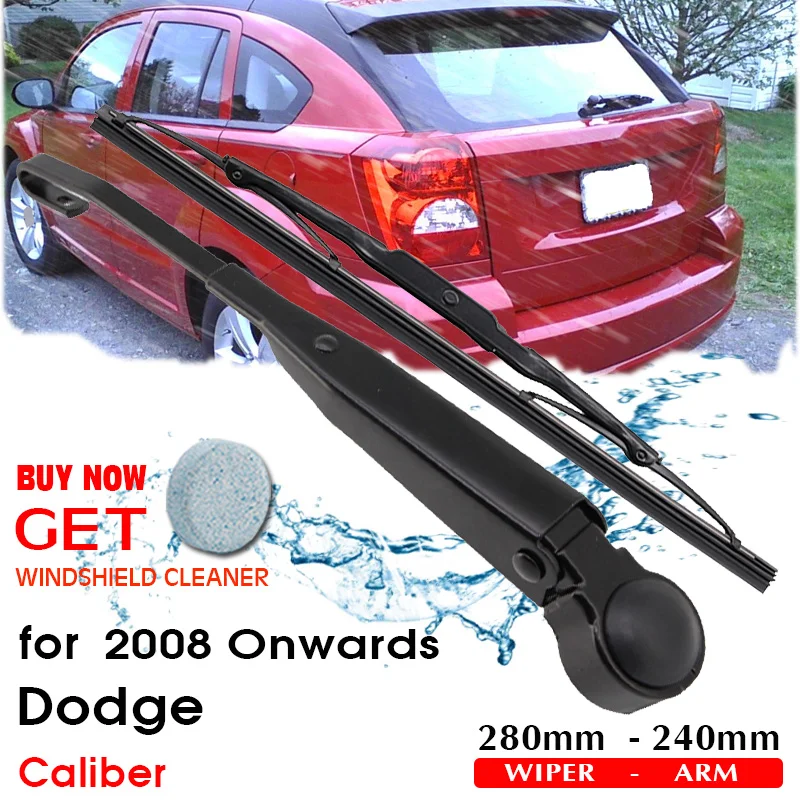 

BROSHOO Car Rear Wiper Blades Back Windscreen Wiper Arm For Dodge Caliber Hatchback (2008-) 280mm,Windshield Auto Accessories